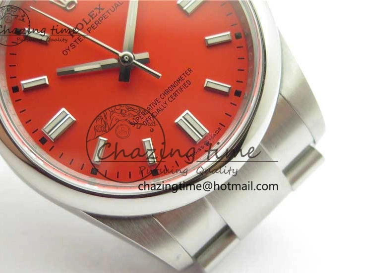 0510 Seasonal Oyster Perpetual 36mm 126000 BP Best Edition Red Dial on SS Bracelet 2652